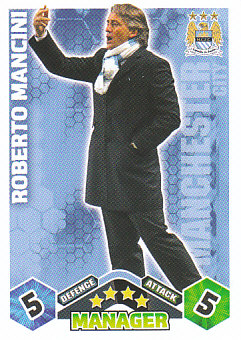 Roberto Mancini Manchester City 2009/10 Topps Match Attax Manager #EX131